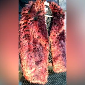 MICHAEL KORS Faux Fur Tiger Print Coat
